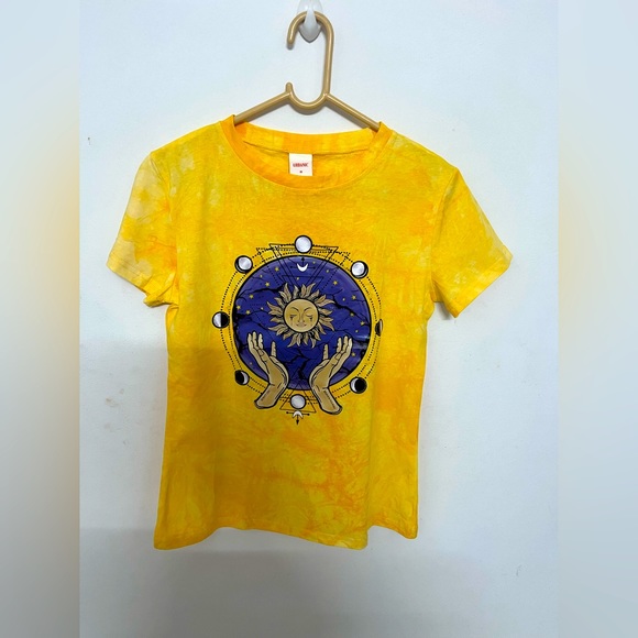 urbanic Tops - URBANIC - Yellow printed T-Shirt